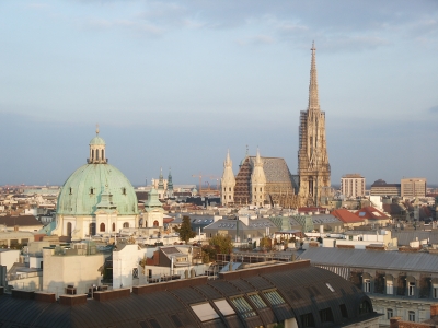 Blick auf Wien mit Stephansdom